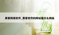 黑客网络软件_黑客软件的网址是什么网站