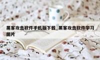 黑客攻击软件手机版下载_黑客攻击软件学习图片